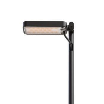 Luceplan LED chodníkové svetlo Flia, výška 75 cm, čierne, plast