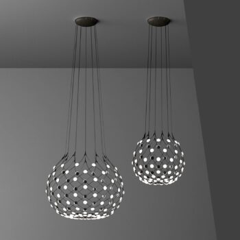 Luceplan Mesh závesná lampa Ø 100 cm 2 m zavesenie