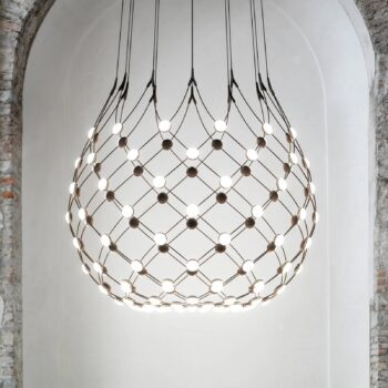 Luceplan Mesh závesná lampa Ø 100cm 1m zavesenie
