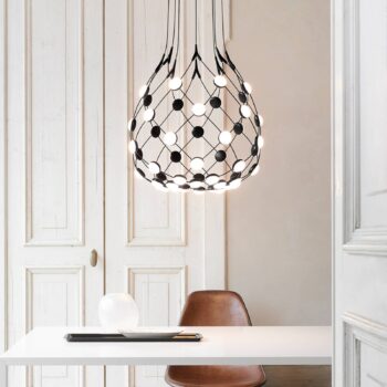 Luceplan Mesh závesná lampa Ø 100cm 1m zavesenie