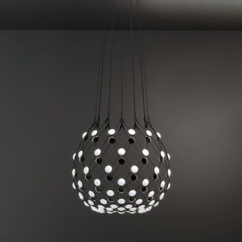 Luceplan Mesh závesná lampa Ø 80 cm 5 m zavesenie