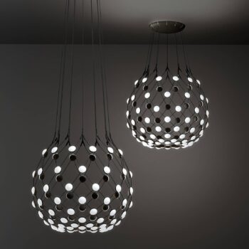 Luceplan Mesh závesná lampa Ø 80 cm Wireless 1m