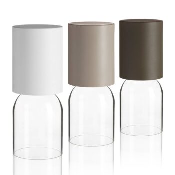 Luceplan Nui Mini stolová lampa batéria IP54 biela