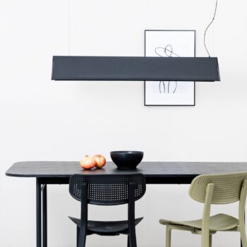 Ludovico Povrchové závesné svetlo LED, 115 cm, čierna
