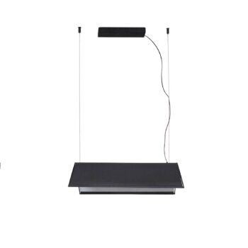 Ludovico Povrchové závesné svetlo LED, 60 cm, čierna