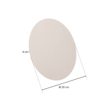 Lunia Nové nástenné svietidlo, biele, Ø 20 cm