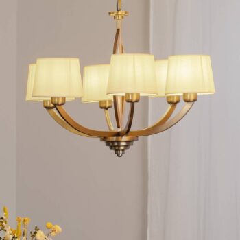 Luster AV-1876-6ES 6-plameňové s tienidlami na lampu