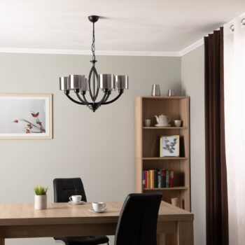Luster AV-7002-1876-6BSY so sklenenými tienidlami