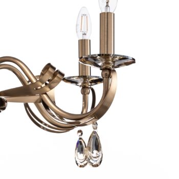 Luster Castro, mosadz antik, 5-pl