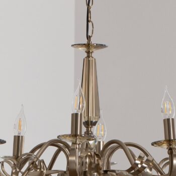 Luster Castro, mosadz antik, 8-pl