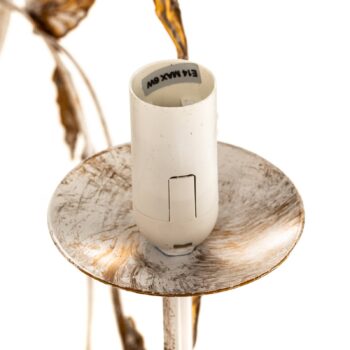 Luster Collana kovový 6-plameňové slonová kosť