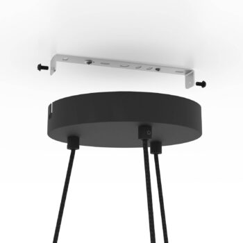 Luster Edale, 6 x tienidlo látka kapučíno, okrúhle
