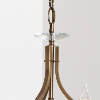 Luster Elizabeth Ø80cm kov/kryštál 6flg. starožitné zlato