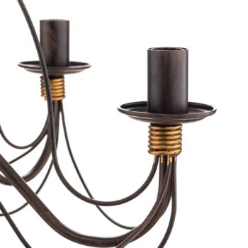 Luster Fiamma Marrone 5-pl. bez tienidiel na lampu