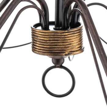 Luster Fiamma Marrone 5-pl. bez tienidiel na lampu