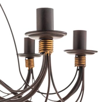 Luster Fiamma Marrone 8-pl. bez tienidiel na lampu