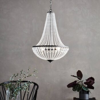 Luster GRÄNSÖ, čierny, IP20, Ø 50 cm