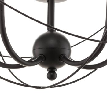 Luster Globe 5-plameňové čierne