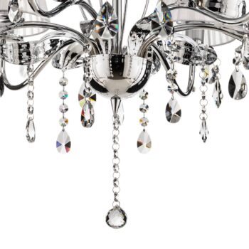 Luster Jacqueline, 6-plameňové, biele