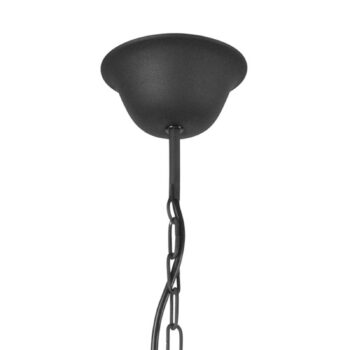 Luster Kandela, 5-plameňové, čierne