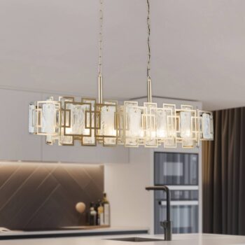Luster Karmella 100 cm mosadz antik 12flg.