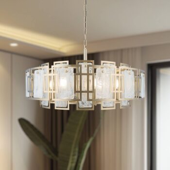 Luster Karmella, Ø 65 cm mosadz antik 8-pl