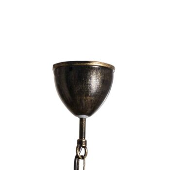 Luster Korfu, 3-pl., zlatá farba antik, Ø 68 cm