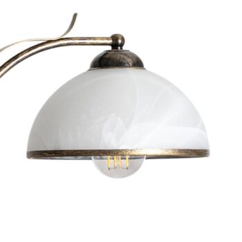 Luster Korfu, 3-pl., zlatá farba antik, Ø 68 cm