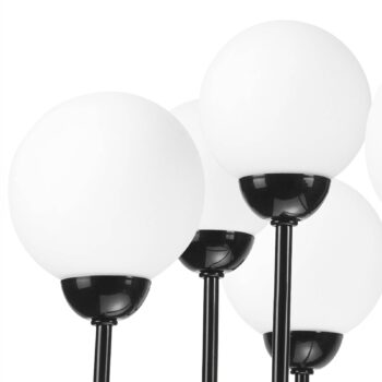 Luster Malou so sklenenými tienidlami, 5-plameňové