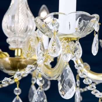 Luster Marie Claire krištáľové sklo 5-plameňový