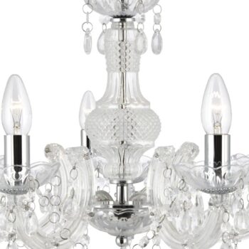 Luster Marie Therese, číra, 5-plameňový
