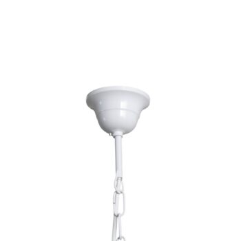 Luster Milvia, 5-plameňové, biela/farba dreva, kov