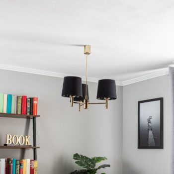 Luster Polo, 3-pl., čierna/tmavá mosadz