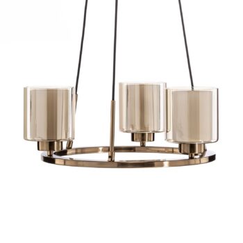 Luster Ressa, Ø 44 cm, mosadz antik, 3-pl.