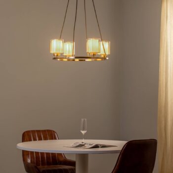 Luster Ressa Ø 59 cm mosadz antik, 4-pl.