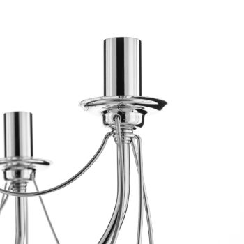 Luster Retro striebro 6-pl. 75 cm zavesenie