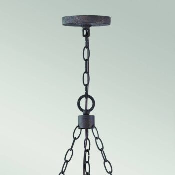 Luster Sawyer, 6-pl., farba dreva, oceľ, sklo, E14