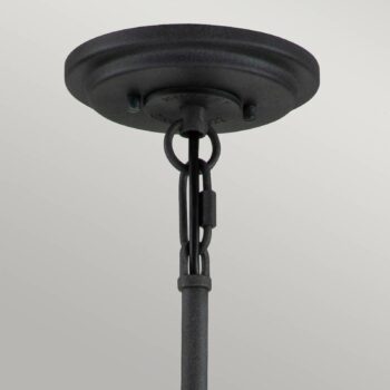 Luster Silas, čierna, 6-plameňový, Ø 72,3 cm