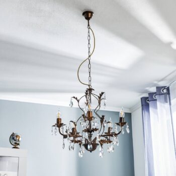 Luster Teresa s kryštálmi, 5-plameňové
