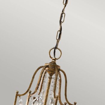 Luster Valentina, 6-plameňový, bronz/krištáľ