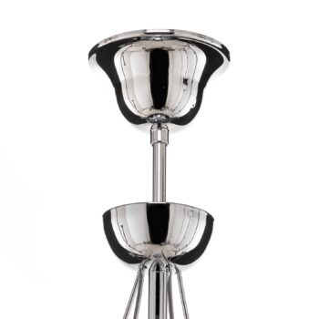 Luster retro, päťramenný 75 cm, chróm