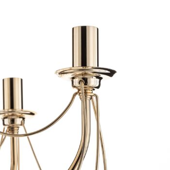 Luster retro, päťramenný 75 cm, zlatý