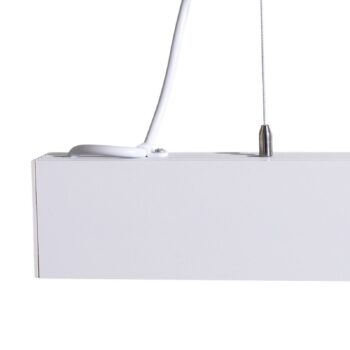 Luxe LED závesné svetlo, biele, dĺžka 112,5 cm, kov, 4 000 K