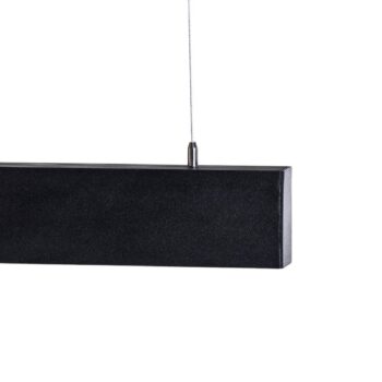 Luxe LED závesné svetlo, čierne Dĺžka 112,5 cm Kov 4 000 K