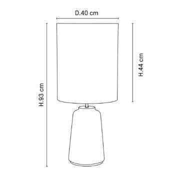 MARKET SET Mokuzaï stolová lampa biela výška 93 cm