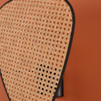 MARKET SET Nástenné svietidlo Screen, výška 42 cm, prírodné, ratan