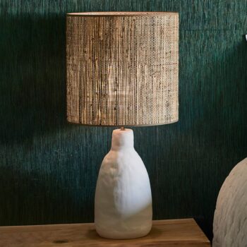 MARKET SET Portinatx L stolová lampa 77 cm, biela