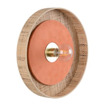 MARKET SET Portinatx nástenné svietidlo terakota, Ø40cm
