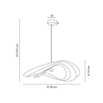 MARKET SET Selenitis závesné svietidlo, Ø 78 cm