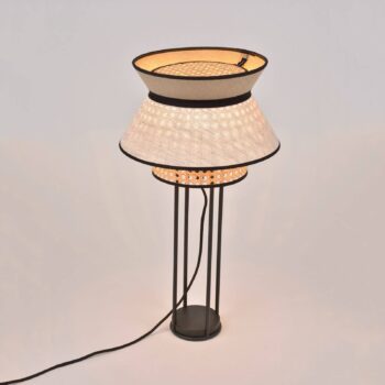 MARKET SET Singapour DBL stolová lampa, nude